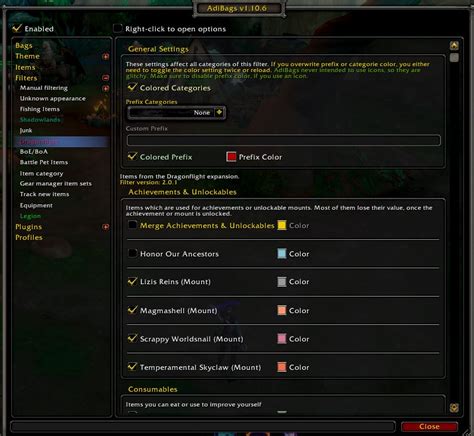 Adibags Dragonflight Screenshots World Of Warcraft Addons Curseforge