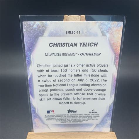 Topps Series Christian Yelich Stars Of Mlb Chrome Milwaukee