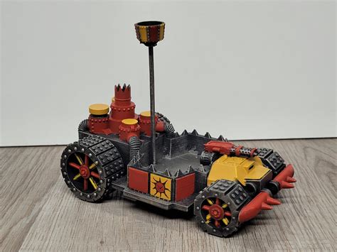 3D Printed Retro Space Ork Battlewagon Made With Mars 2 Pro And Ender