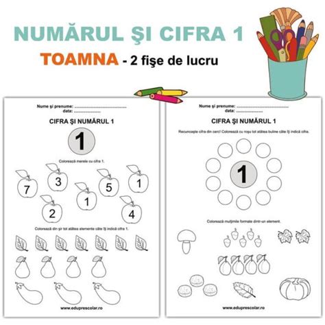 Toamna Cifra Si Numarul 1 Matematica Logica Eduprescolarro