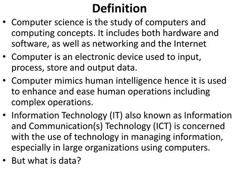 What Is Computer Science Definition