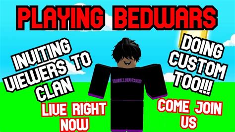 🔴live Playing Bedwars With Viewers Inviting Some Viewers To 1 Fc