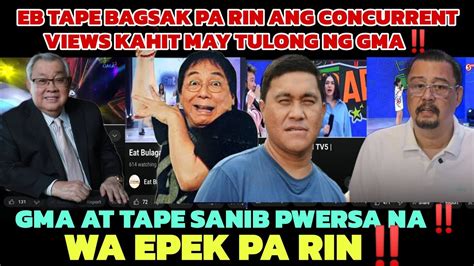 WA EPEK SANIB PWERSA NA ANG GMA AT TAPE INC BAGSAK PA RIN ANG