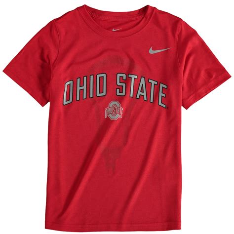 Nike Ohio State Buckeyes Youth Scarlet Lacrosse Performance T Shirt