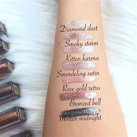 Stila Liquid Eyeshadow Swatches Stila Liquid Eyeshadow Liquid Eyeshadow Swatch