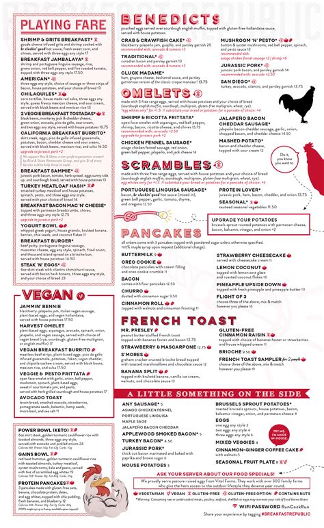 Food Menu | Breakfast Republic