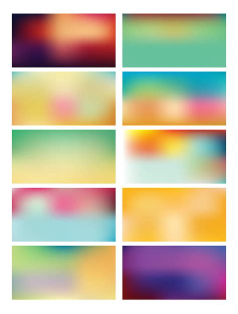 Colorful Blurred Backgrounds Set 59 Ai Eps Vector Uidownload