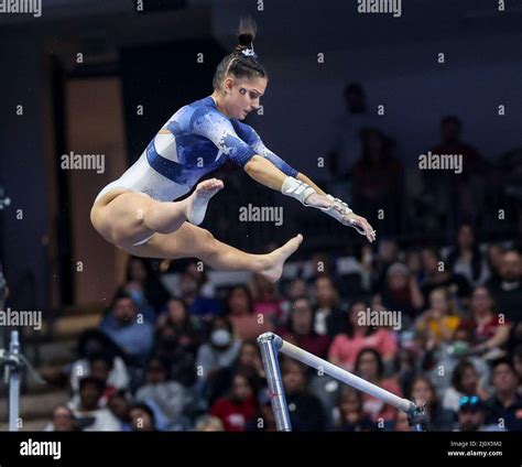 Birmingham Al Usa 19th Mar 2022 Aubrn S Cassie Stevens On The Uneven Parallel Bars During