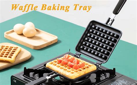 JIAMIAN Waffle Maker Waffle Baking Pan Bakeware Stove Top Waffle Iron