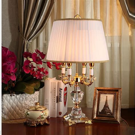 Aliexpress.com : Buy Modern Crystal Lamp lighting bedroom bedside lamp ...