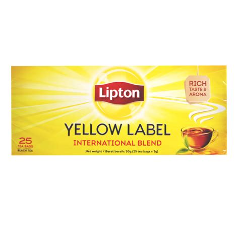 Lipton Yellow Label Tea Bag Black Tea 25s 50s Box Shopee Philippines