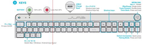 Jlab Epic Multi Device Wireless Keyboard User Guide