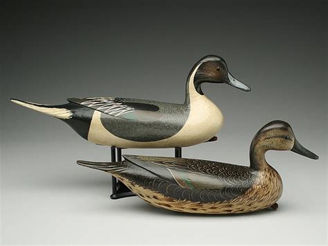 Sold At Auction Rigmate Pair Of Earlier Style Pintails Carved In The