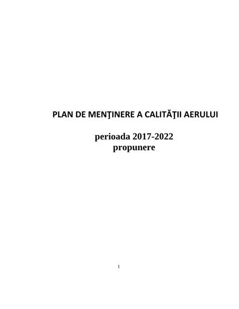 PDF PLAN DE MENŢINERE A CALITĂŢII AERULUI cjbihor ro mentinere