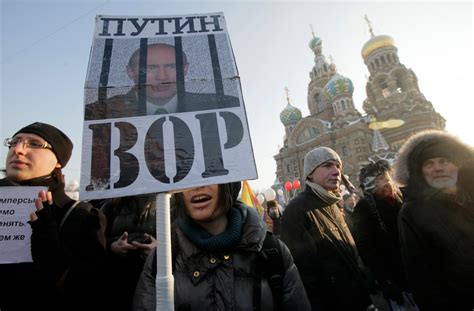 Their Vigor Unflagging Russians Protest The Washington Post