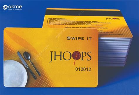 Pre Printed Rfid Card For Food Court Magnetic Strip Size Mm X