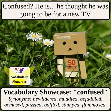 Synonyms For Confused Vocabulary Showcase Wright English