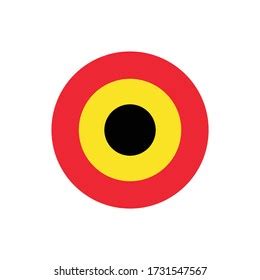 Belgian Air Force Roundel Military Symbol Stock Vector Royalty Free