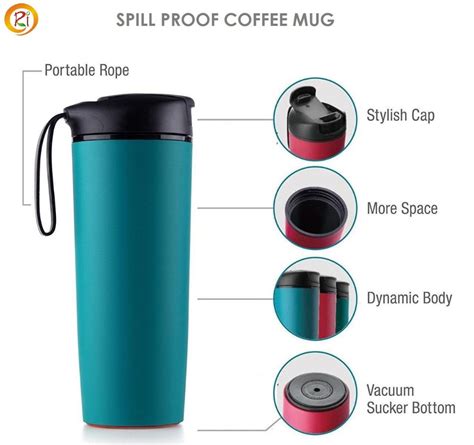 Spill Proof Coffee Mug Packaging Type Single Piece For Travelling