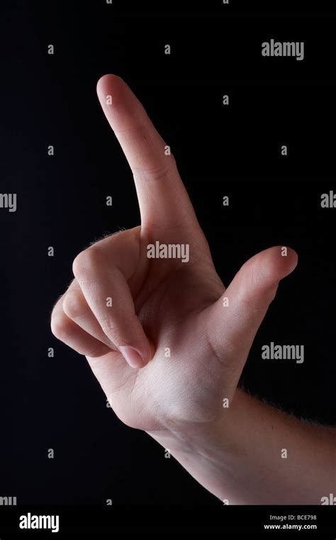 American Sign Language Letter L Stock Photo Alamy