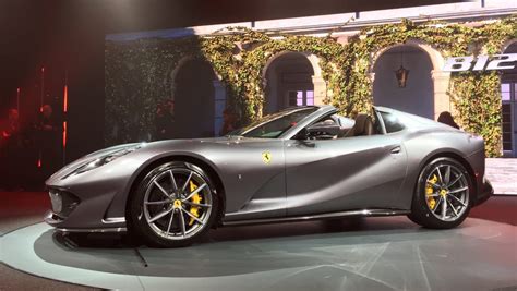 New Ferrari 812 GTS Revealed V12 Convertible Ready To Roar Evo