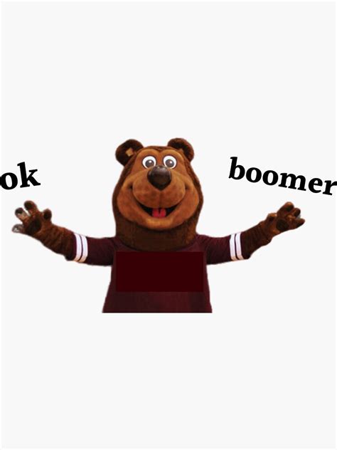 OK Boomer Boomer Bear Sticker For Sale By Aflanders30 Redbubble