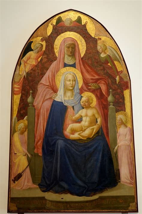 Masaccio Madonna And Child With St Anne Etc 1424 25 Uffizi