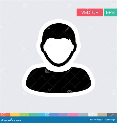 Benutzer Ikone Mann Mensch Person Profile Avatar Vector Vektor