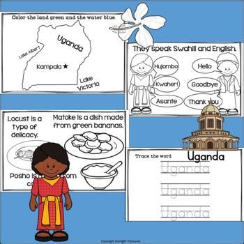 Uganda Mini Book For Early Readers A Country Study By Starlight Treasures