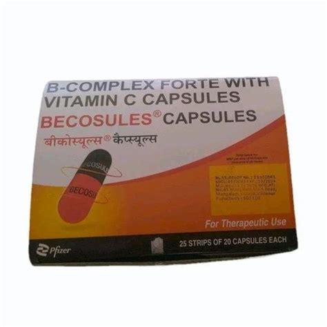 B Complex Forte Vitamin C Becosules Capsules At Rs 55 Box In Bengaluru Id 2853404510348