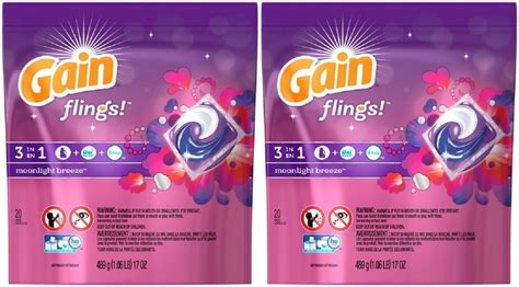 Amazon Gain Flings Moonlight Breeze Laundry Detergent Pacs