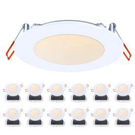 OREiN 6 Inch Dimmable led Canless Recessed Light with Junction Box ...