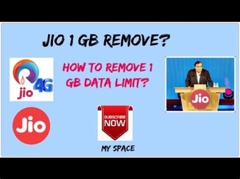 Hindi How To Remove Gb Data Limit From Reliance Jio Youtube