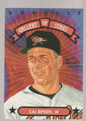 1992 Donruss Gallery Of Stars GS 11 Cal Ripken Jr Card Baltimore