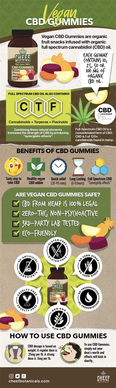 Delicious Vegan CBD Gummies INFOGRAPHIC Infographic Plaza