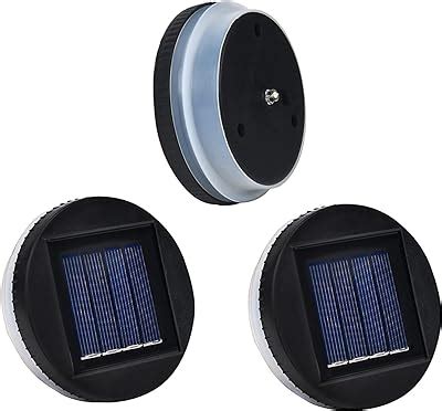 ULEMONDEE 2PCS 4PCS Solar Lantern Light Replacement Top 8CM 3 1inch LED