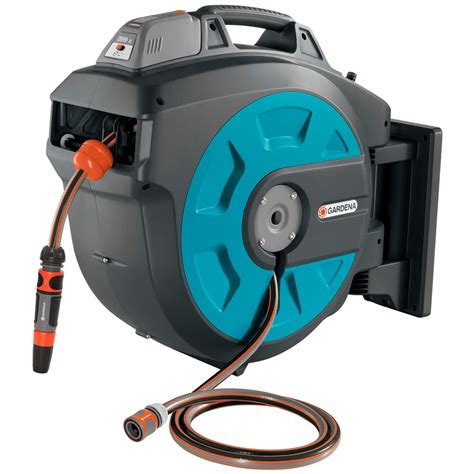 Gardena Wall Mounted Lithium Ion Auto Retractable Hose Reel 35m Costco Australia