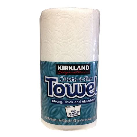 Kirkland Paper Towel Create A Size Sheets 2 Ply 160 Per Roll For