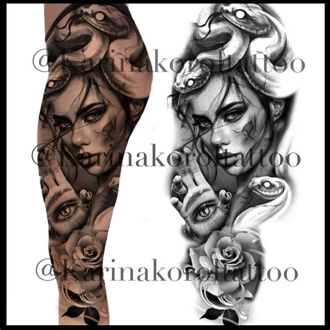 Medusa Tattoo Design - Etsy