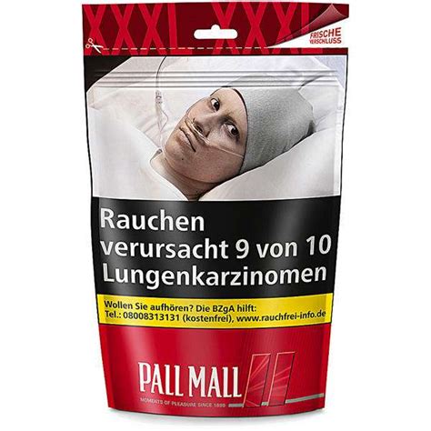 Pall Mall Red Giga Beutel Pall Mall Volumentabak Tabak Abina