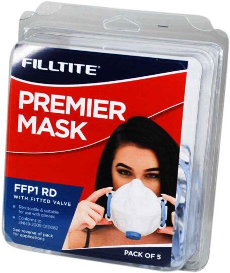 Filltite P1300 Premier Ffpi Blue Mask With Valve Pack 5