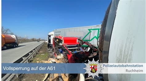 POL PDNW Polizeiautobahnstation Ruchheim Aktuell Vollsperrung Auf