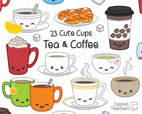 Kawaii Coffee Clipart Cute Coffee Easy To Use Png With Transparent