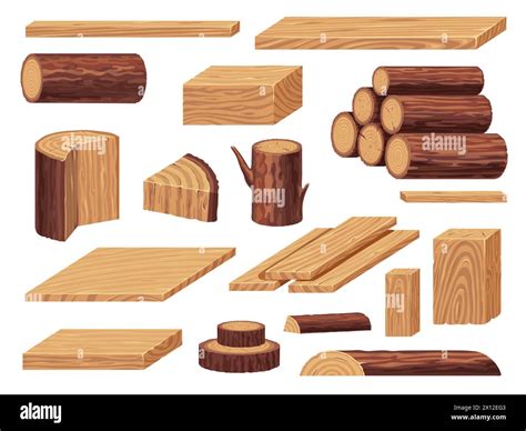 Raw Wood Materials Lumber Pile Of Logs Tree Trunks Branches Pile Of