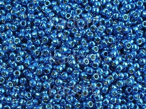 Toho Round 11o Pf585 Permanent Finish Galvanized Ocean Blue 10 G