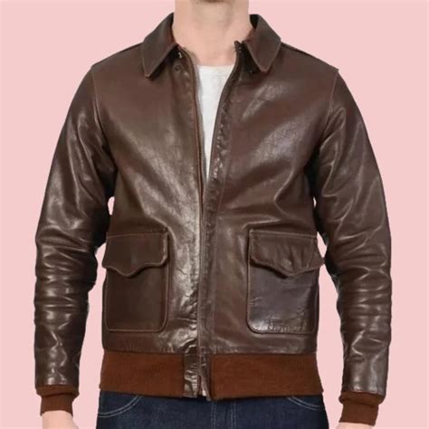 Classic Leather Bomber Jacket - AirBorne Jacket