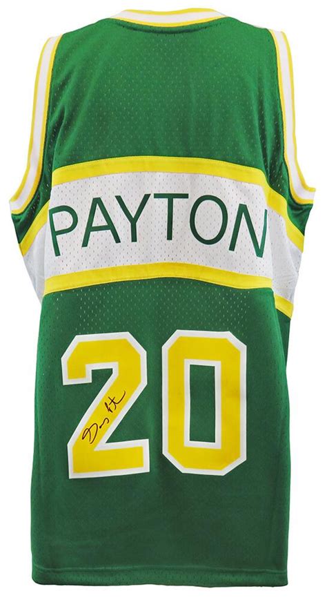 Gary Payton Signed SuperSonics Jersey Schwartz Pristine Auction