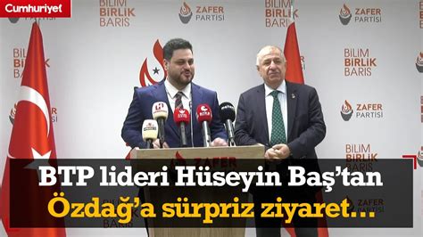 BTP Genel Başkanı Hüseyin Baş tan Zafer Partisi Genel Başkanı Ümit