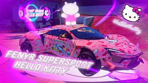 Fenyr Supersport [hello Kitty] 3d Animation With Livery Car Kitty Hellokitty Fivem Gtav