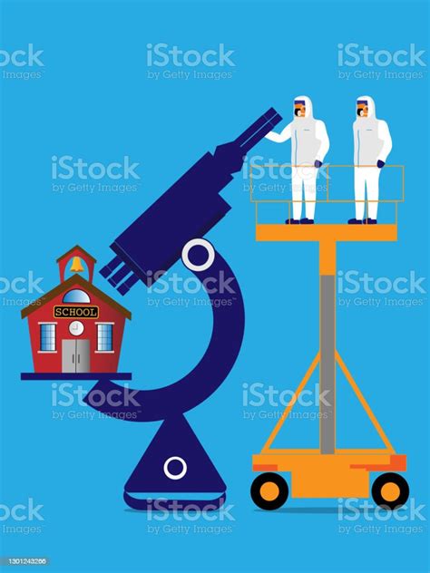 School Under Microscope Stock Illustration - Download Image Now - Back ...